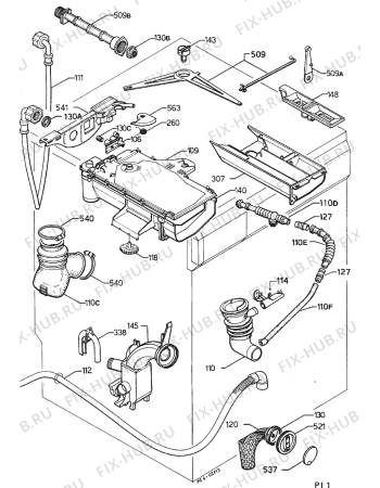 Взрыв-схема стиральной машины Zanussi FJI1204 - Схема узла Hydraulic System 272